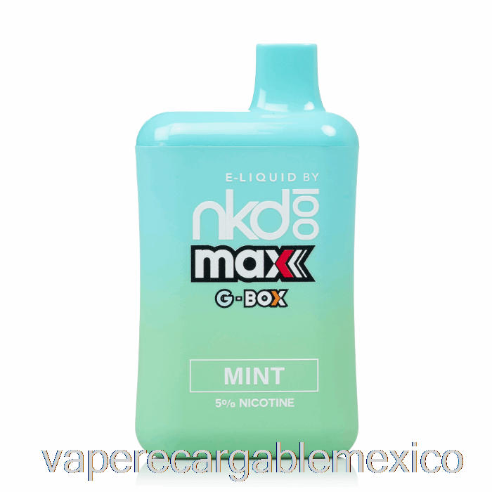 Vape Recargable Gbox X Nude 100 5500 Desechable Menta